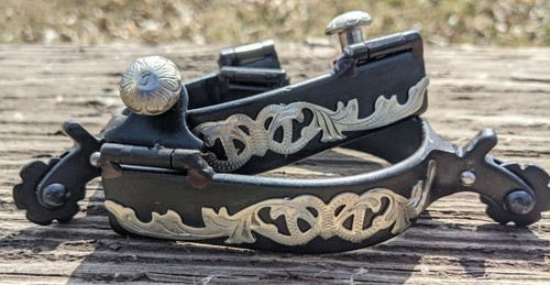 Western spurs black steel - spurs,