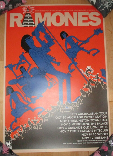 Ramones concert gig poster - gig,