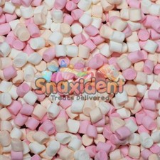 Mini Pink and White Marshmallow Mix Pick n Mix Sweets Hot Chocolate Cake Baking