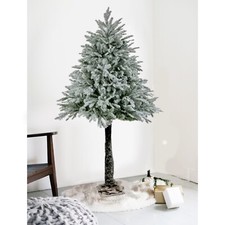 Half Parasol Christmas Trees 6FT Artificial Green Snowy 302 Tips Xmas Decoration
