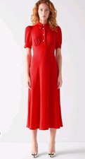 BNWT LK BENNETT RED MIDI DRESS