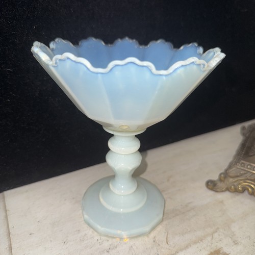 Vintage french white opaline - french,