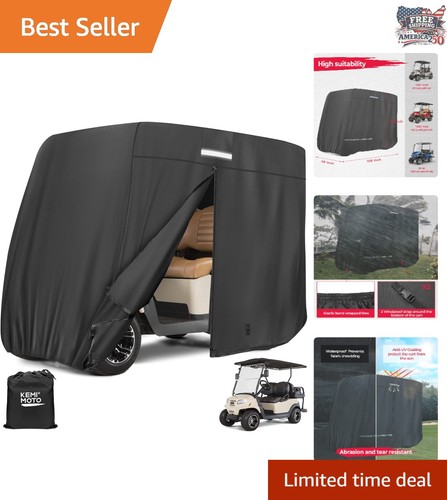 Stylish black golf cart cover - stylish,