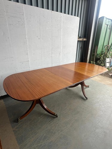 Modern twin pedestal dining - a,