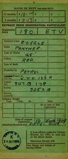 PANTHER "45" CONTINUATION LOG BOOK REG. 180 ETV ( 1959)