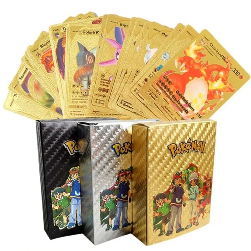 55pcs pokemon card foil gold - 55pcs,