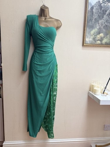 Emerald green one shoulder - emerald,