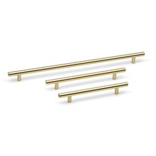 Brass Cabinet Handle Gold Kitchen Bar Pulls Cupboard Furniture Drawer Wardrobe