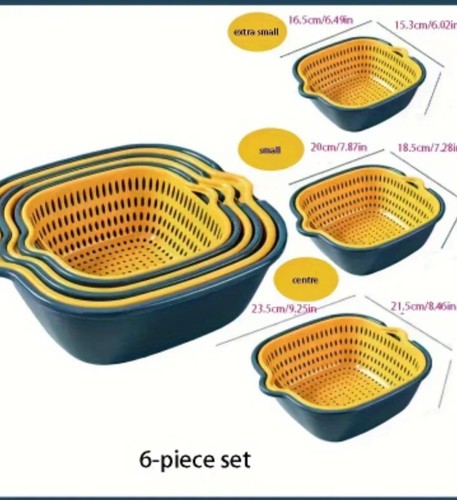 6pcs set kitchen strainer - 6pcs,