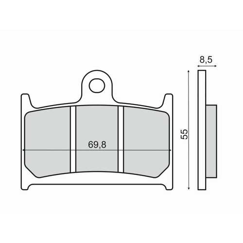 Front brake pads - front,