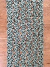 Macrame table runner, handmade, cotton yarn