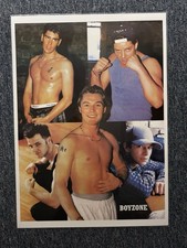 RARE VINTAGE UNUSED 72X51CM LAMINATE PROMO RECORD STORE POSTER - BOYZONE RONAN
