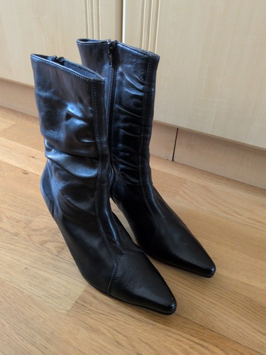 Y2k vinted black leather - leather,