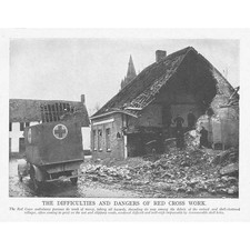 WW1 Red Cross Ambulance in a