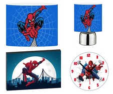 SPIDER-MAN SPIDEY - 12" Lightshade, Touch Lamp, Wall Art, Wall Clock or Bundle