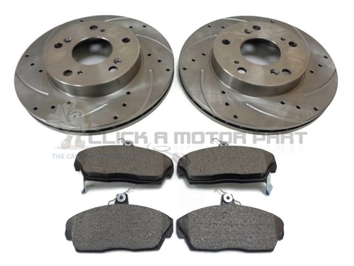 Front drilled grooved brake - grooved,