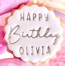 Customised fondant stamp