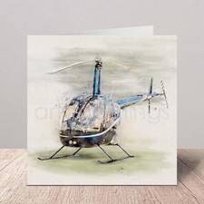 Robinson R22 Helicopter | Chopper | Aircraft | Greetings Card | Birthday Card