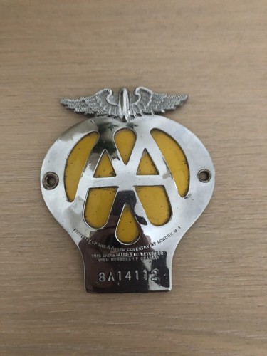 Car badge - aa,