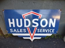VINTAGE HUDSON PORCELAIN SIGN