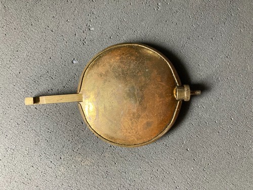 Vintage brass mantle clock