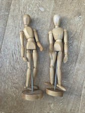 Two Wooden Artist Mannequins