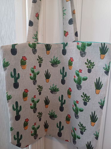Handmade tote bags cactus - handmade,