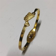 Gold Tone Nefertiti Bracelet