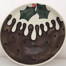 Unique Christmas Pudding Jersey Pottery Ceramic Plate for Jersey Telecoms