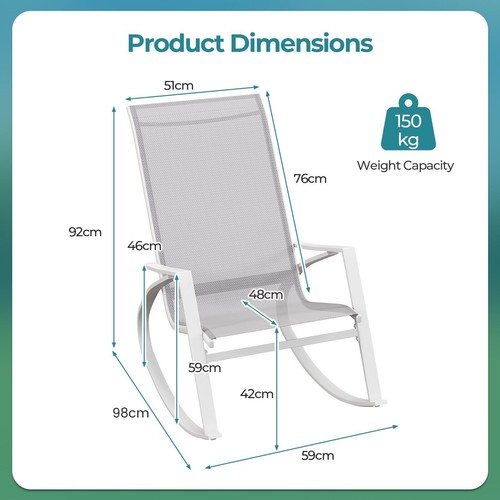 Rocking chairs outdoor metal - chairs,