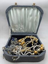 VINTAGE JEWELLERY BOX FULL OF