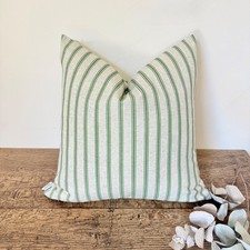 1749. Green Ticking stripe