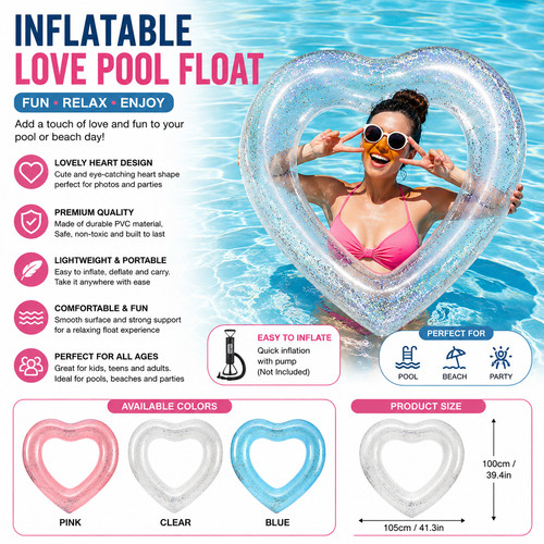 Inflatable love tube pool - inflatable,