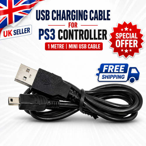 Ps3 controller charging cable - controller,