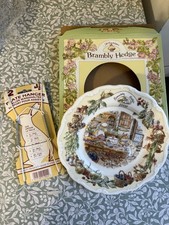 Bramley Hedge Royal Doulton 2000 YEAR PLATE A SERIES OF FOUR KITCHEN SCENE NEW