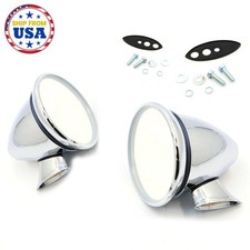 CHROME DOOR MIRRORS NEW LH RH