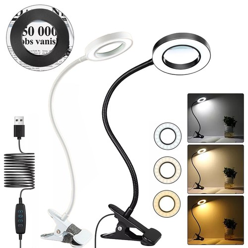 Magnifier glass led desk - led,