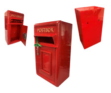Wall Mounting Cast Iron Post Box Postal Box Red British Mailbox
