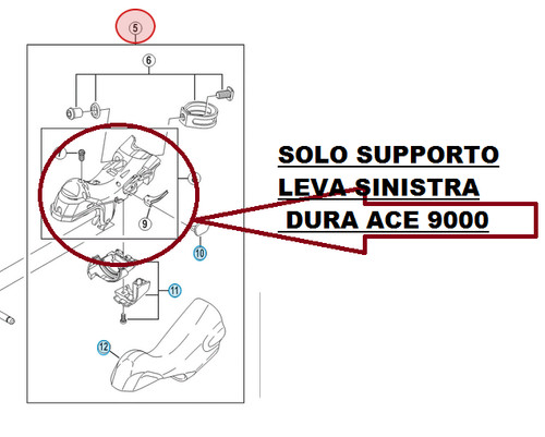 Shimano dura ace - 9000, left