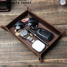 Vintage Leather Desk Valet