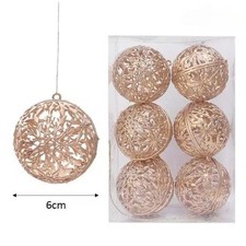 6PCS Christmas Glitter Balls