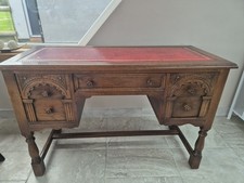 Lovely Old Charm Oak Desk With