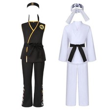 Cosplay The Karate Kid Cobra Kai Taekwondo Kung Fu Uniform Adult Kids Costumes
