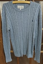 Jack Wills "The Marlow" Crew Neck Jumper Sweater Small Marble Grey