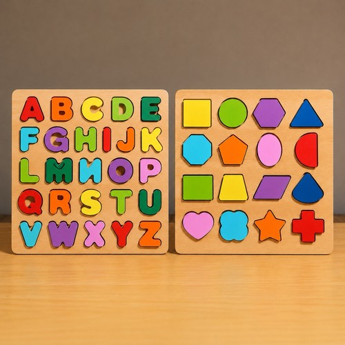 Abc shapes puzzle - &,