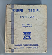 Triumph TR5 Sports Car Stanpart Spare Parts Catalogue 1968