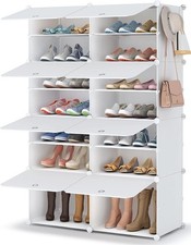 HOMIDEC Shoe Storage, Oversized 2 X 7 Tier Shoe Rack Organiser to 28 Pair Shoes,