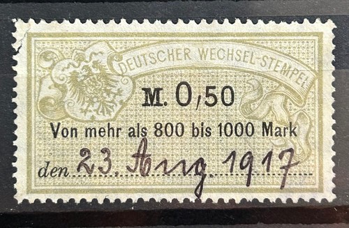 1917 german revenue - german, 50