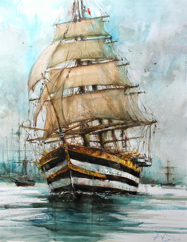 Original painting watercolor - painting,