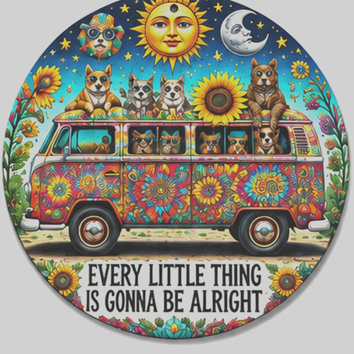 20cm round wall - round, sign